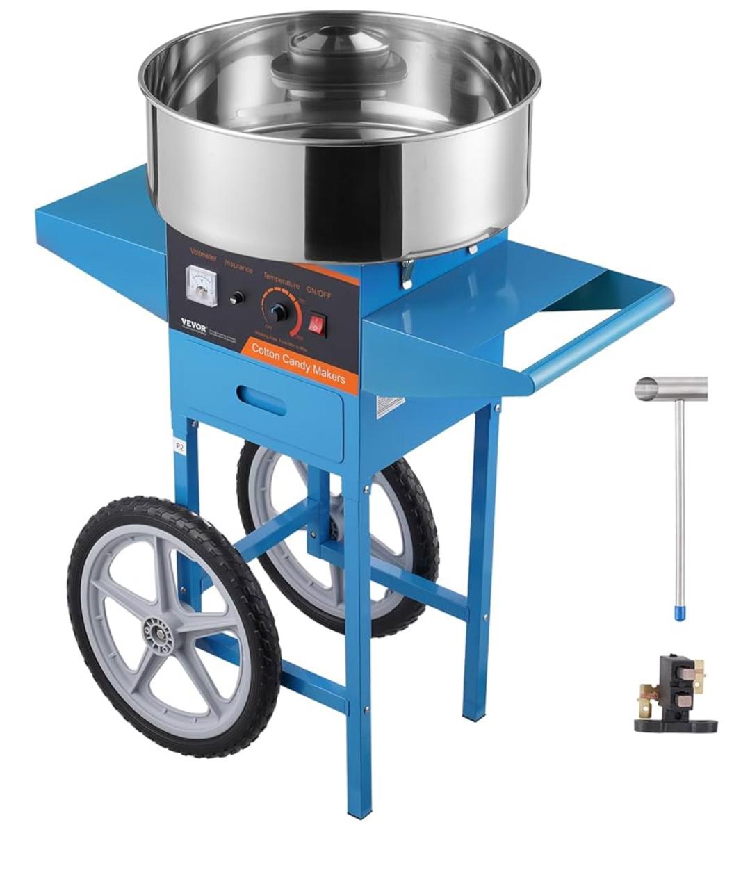 Cotton Candy Machine with ingredients